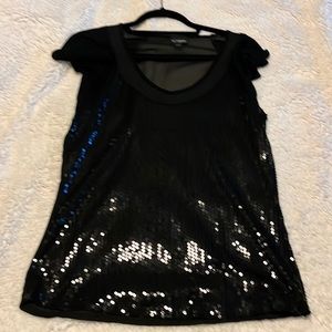 Black sequin Daytrip (from buckle) shirt. Size M.